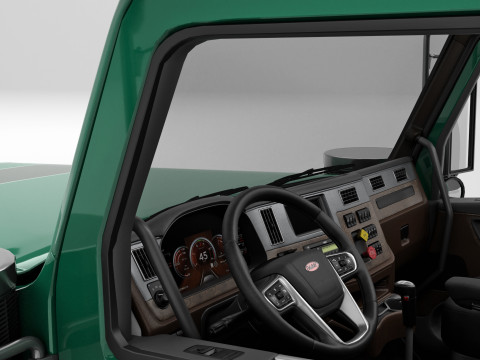 Peterbilt 589 Semi Truck 3D Model