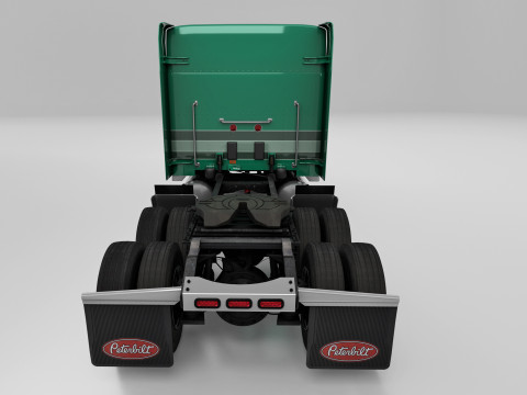 Peterbilt 589 Semi Truck 3D Model