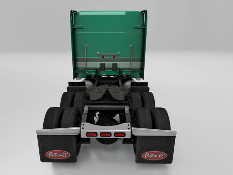 Peterbilt 589 Semi Truck 3D Model