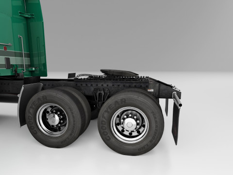 Peterbilt 589 Semi Truck 3D Model