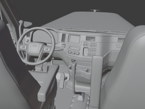 Peterbilt 589 Semi Truck 3D Model
