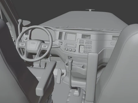 Peterbilt 589 Semi Truck 3D Model
