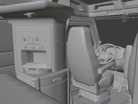 Peterbilt 589 Semi Truck 3D Model