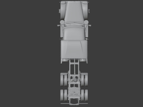 Peterbilt 589 Semi Truck 3D Model