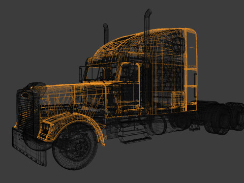 Freightliner FLD 132 Classic XL Modelo 3D