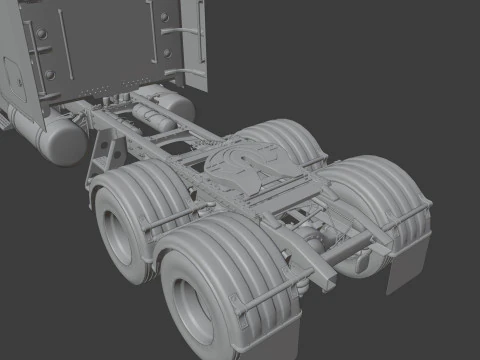 Freightliner FLD 132 Classic XL 3D Model