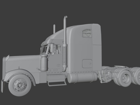 Freightliner FLD 132 Classic XL Modelo 3D