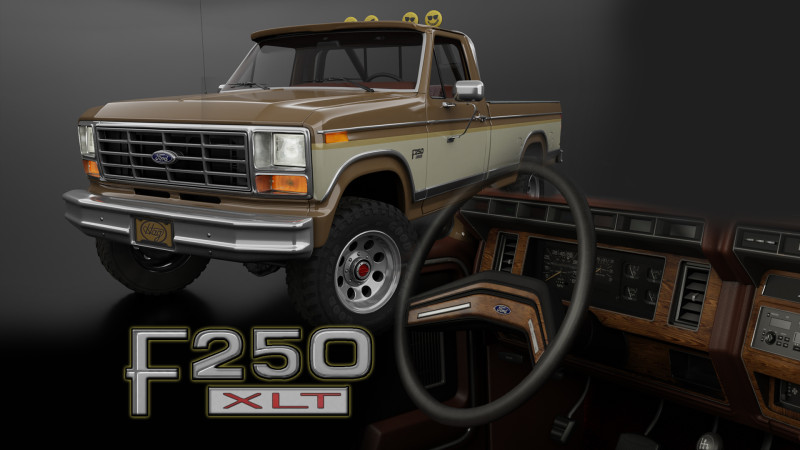 F250 Truck Complete Model Modèle 3D .c4d .max .obj .3ds .fbx .stl .blend