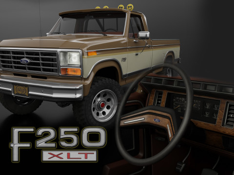 F250 Truck Complete Model 3D Model