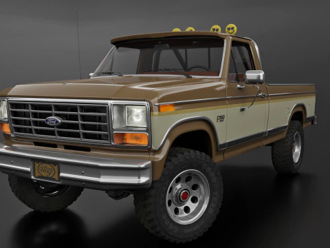 F250 Truck Complete Model 3D Model