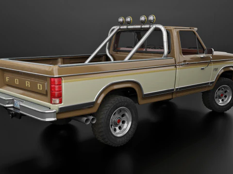 F250 Truck Complete Model 3D Model
