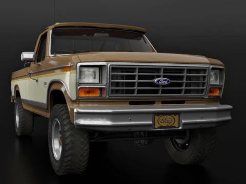 F250 Truck Complete Model 3D Model