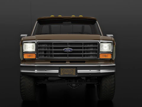 F250 Truck Complete Model 3D Model