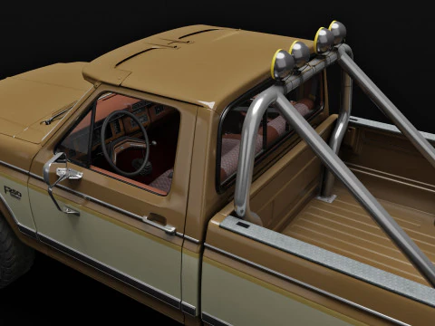 F250 Truck Complete Model 3D Model