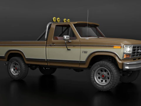 F250 Truck Complete Model 3D Model