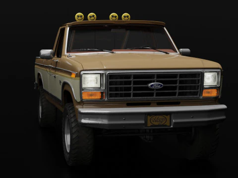 F250 Truck Complete Model 3D Model
