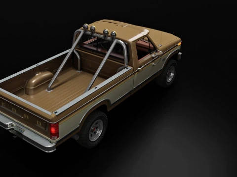 F250 Truck Complete Model 3D Model