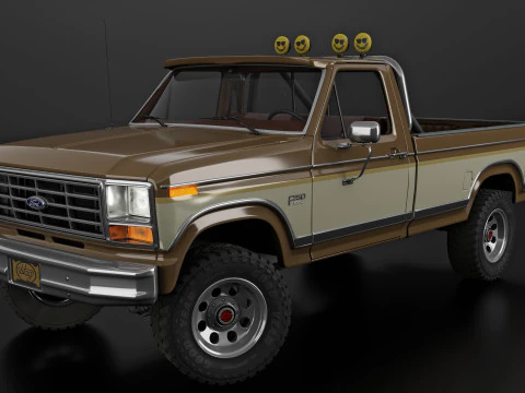 F250 Truck Complete Model 3D Model