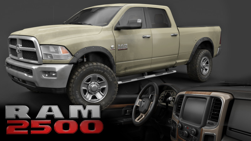 Ram 2500 Complete Model Modelo 3D .c4d .max .obj .3ds .fbx .stl .blend
