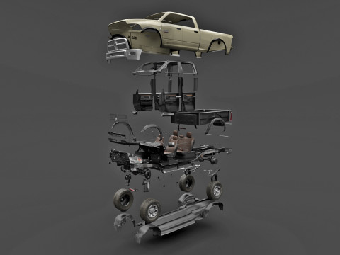 Ram 2500 Complete Model Modelo 3D