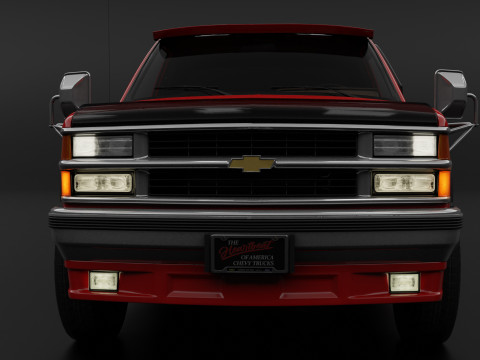 Chevy 3500 Dually Pickup Truck - Complete Model Modello 3D