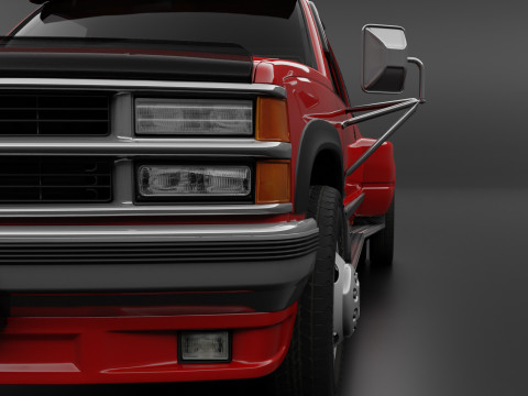 Chevy 3500 Dually Pickup Truck - Complete Model Modello 3D