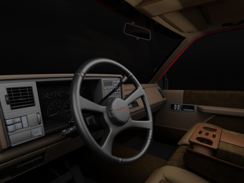 Chevy 3500 Dually Pickup Truck - Complete Model Modello 3D