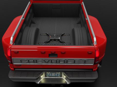 Chevy 3500 Dually Pickup Truck - Complete Model Modello 3D
