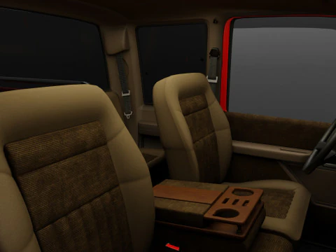 Chevy 3500 Dually Pickup Truck - Complete Model 3D Model