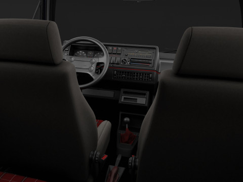 VW Golf GTI 16V MK2 - Complete Model Modello 3D