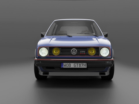 VW Golf GTI 16V MK2 - Complete Model Modello 3D