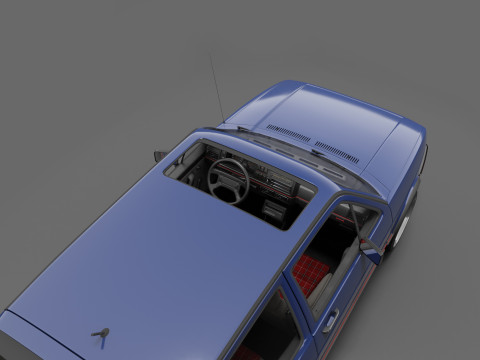 VW Golf GTI 16V MK2 - Complete Model Modello 3D