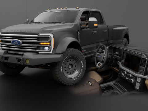 F350 - F550 Super Duty EOG Dually - Complete Model Modèle 3D