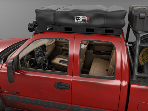 Chevy Silverado 2500HD Overland Offroad Truck - Complete Model 3D Model