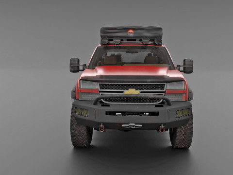 Chevy Silverado 2500HD Overland Offroad Truck - Complete Model 3D Model