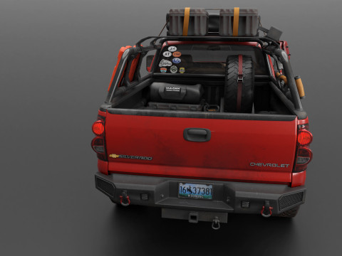 Chevy Silverado 2500HD Overland Offroad Truck - Complete Model 3D Model