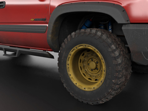 Chevy Silverado 2500HD Overland Offroad Truck - Complete Model 3D Model