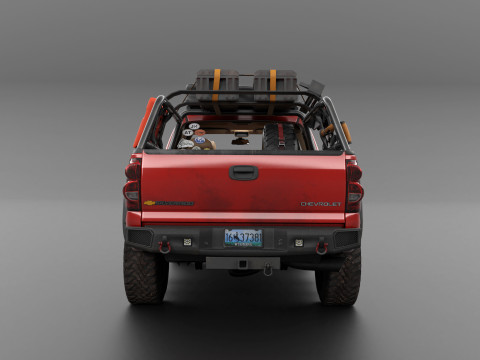 Chevy Silverado 2500HD Overland Offroad Truck - Complete Model 3D Model