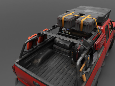 Chevy Silverado 2500HD Overland Offroad Truck - Complete Model 3D Model