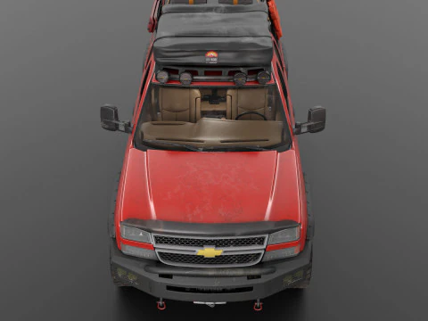Chevy Silverado 2500HD Overland Offroad Truck - Complete Model 3D Model