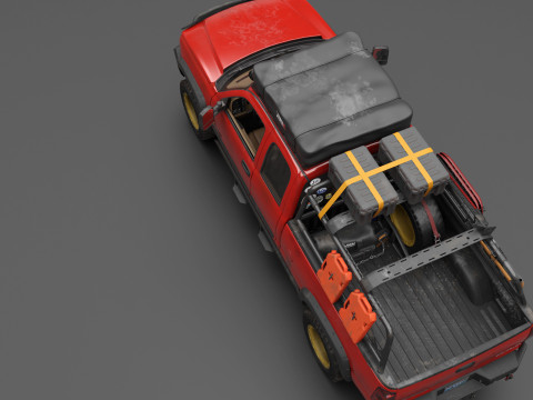 Chevy Silverado 2500HD Overland Offroad Truck - Complete Model 3D Model