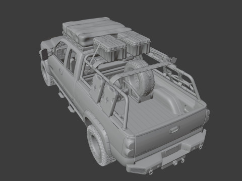 Chevy Silverado 2500HD Overland Offroad Truck - Complete Model 3D Model