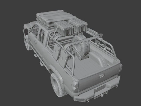 Chevy Silverado 2500HD Overland Offroad Truck - Complete Model 3D Model