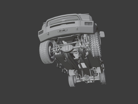 Chevy Silverado 2500HD Overland Offroad Truck - Complete Model 3D Model