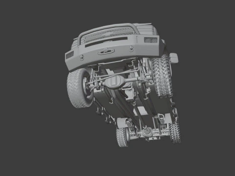 Chevy Silverado 2500HD Overland Offroad Truck - Complete Model 3D Model