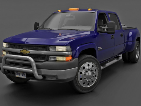 Chevy Silverado 3500 Dually Pickup Truck - Complete Model 3D 模型