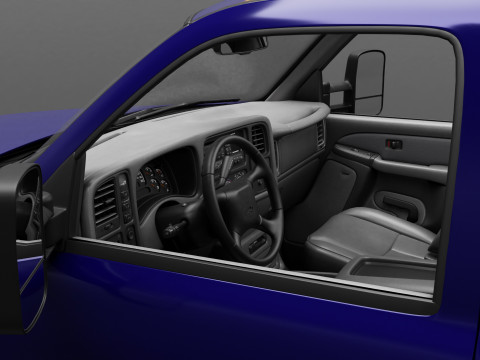 Chevy Silverado 3500 Dually Pickup Truck - Complete Model 3D 模型