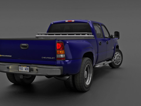 Chevy Silverado 3500 Dually Pickup Truck - Complete Model 3D 模型