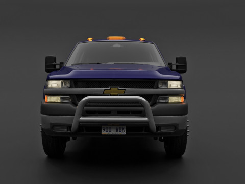 Chevy Silverado 3500 Dually Pickup Truck - Complete Model 3D 模型