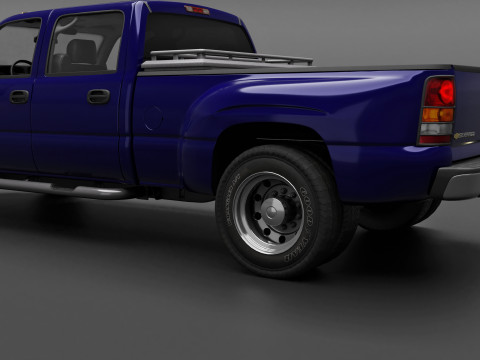 Chevy Silverado 3500 Dually Pickup Truck - Complete Model 3D 模型